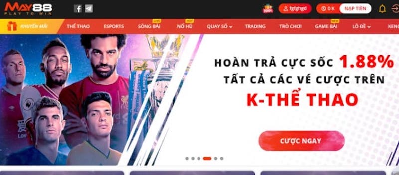 May88: Nhà cái uy tín thể thao số 1 - Chơi là thắng 4 Cá cược thể thao