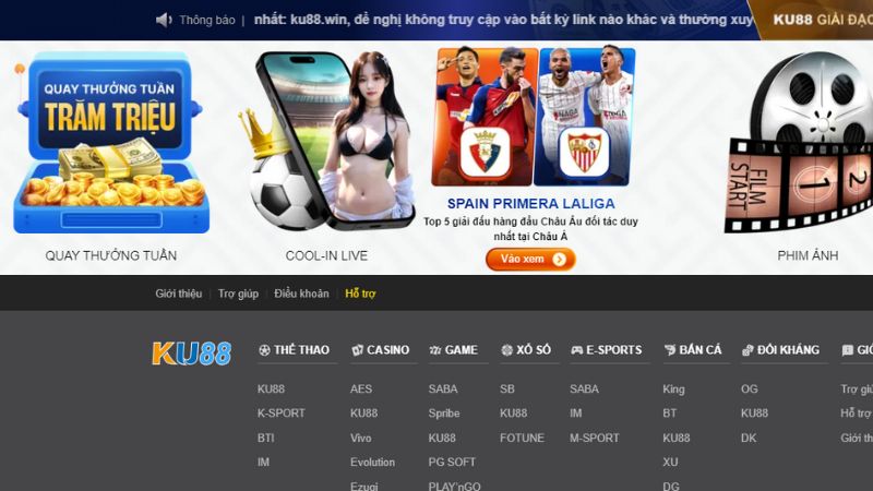 Ku88: Thương hiệu nhà cái Casino uy tín bậc nhất châu Á 2 Bộ sưu tập game đình đám có mặt tại nhà cái