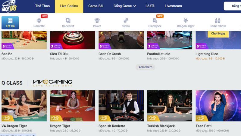Sky88: Nhà cái thể thao đẳng cấp dành cho fan Sky 3 Các siêu phẩm cực hot có mặt tại thương hiệu