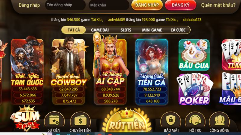 SumClub: Game bài đổi thưởng siêu phẩm sòng bài châu Á 4 Câu hỏi game thủ hay gặp khi tham gia chơi game